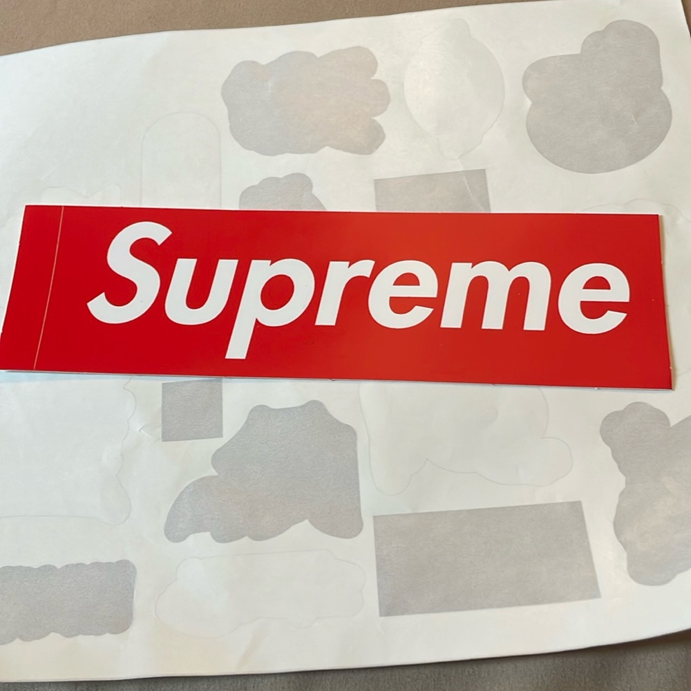 Supreme Box logo Sticker #VoterScan